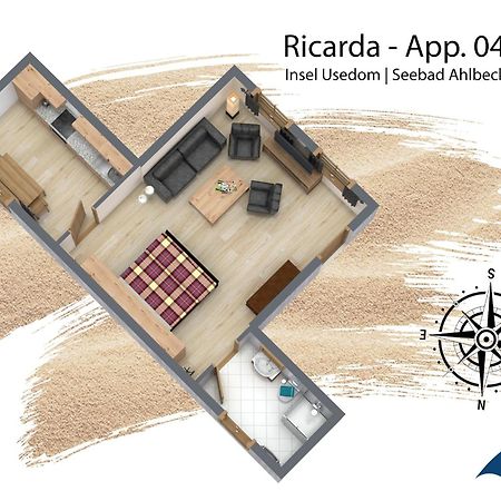 Villa Ricarda Whg 04 Heringsdorf Dış mekan fotoğraf