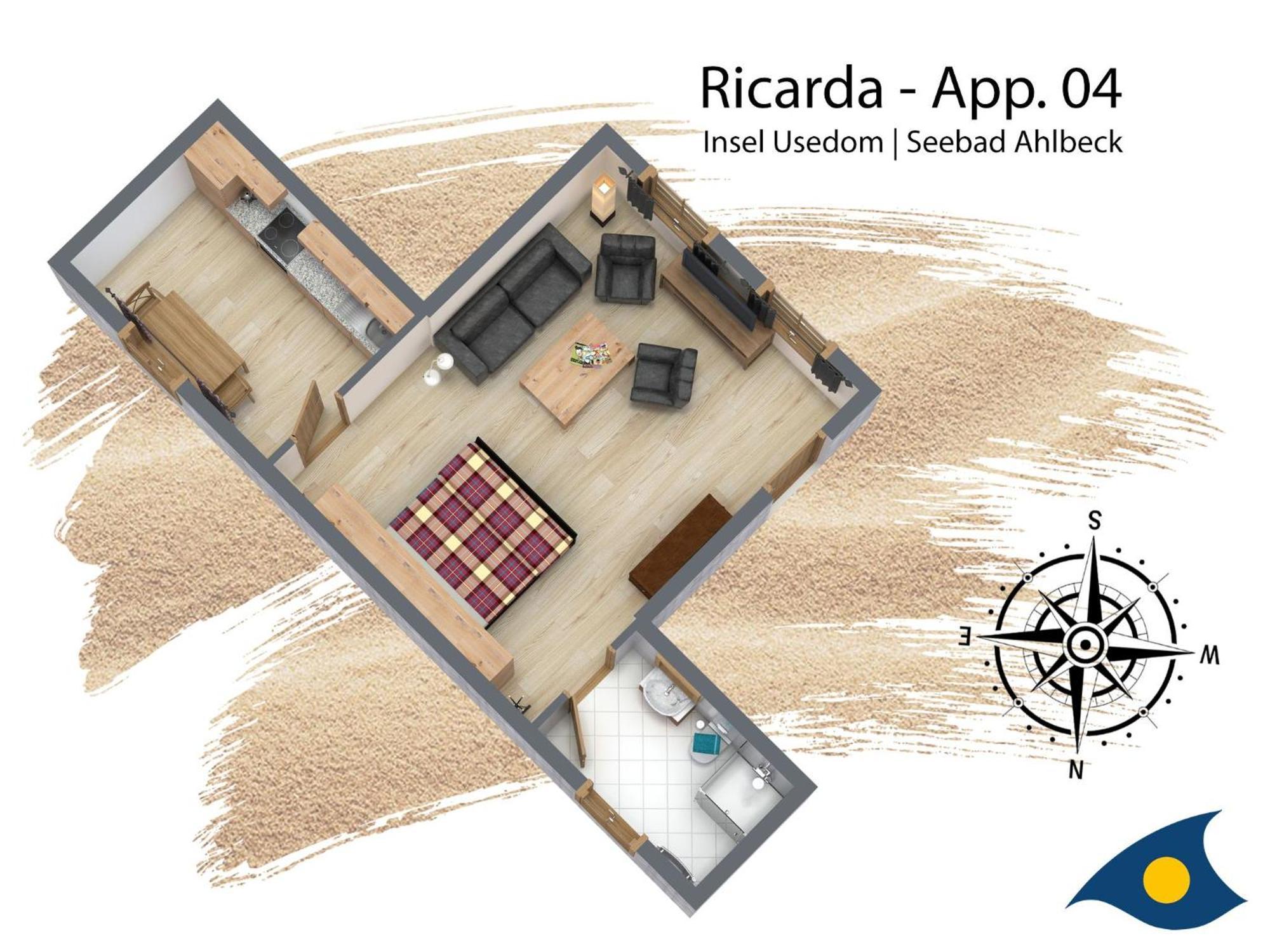 Villa Ricarda Whg 04 Heringsdorf Dış mekan fotoğraf